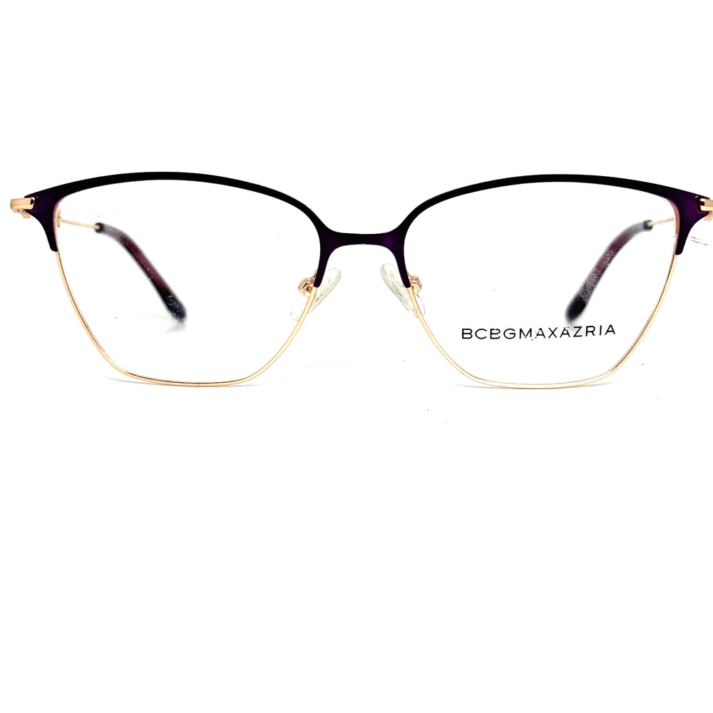 BCBGMAXAZRIA Henley Purple Rose Gold Eyeglasses Frame 54-15-135mm B40mm‎ H13568